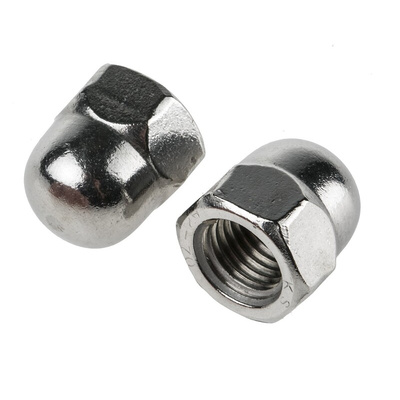 RS PRO, Plain Stainless Steel Dome Nut, M16