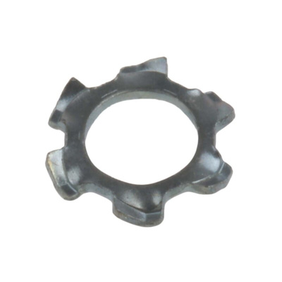 Bright Zinc Plated Steel External Tooth Lock Washer, M3