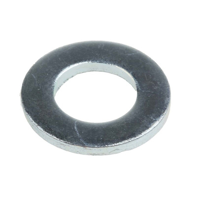 Bright Zinc Plated Steel Plain Washers, M10, DIN 125A