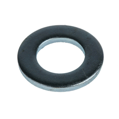 Bright Zinc Plated Steel Plain Washers, M12, DIN 125A