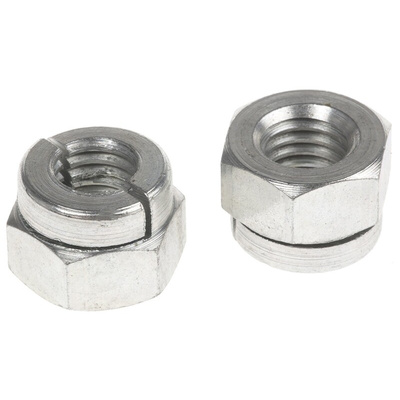 Aerotight, Bright Zinc Plated Steel Lock Nut, M8