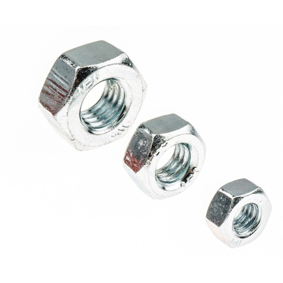 RS PRO Steel Hex Full Nuts Box, 2140 Pieces
