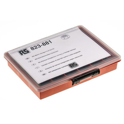 RS PRO Steel Hex Full Nuts Box, 2140 Pieces