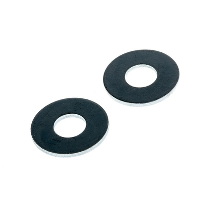 Bright Zinc Plated Steel Plain Washers, M8, BS 4320C