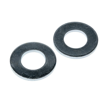 Bright Zinc Plated Steel Plain Washers, M16, BS 4320