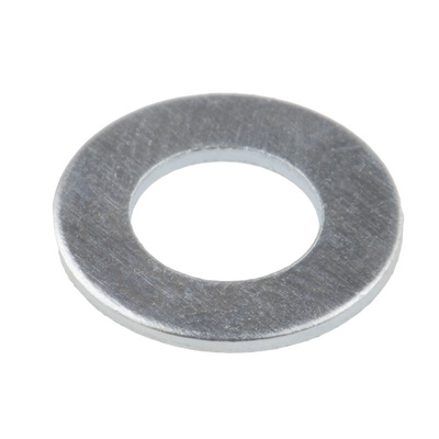 Bright Zinc Plated Steel Plain Washers, M6, BS 4320