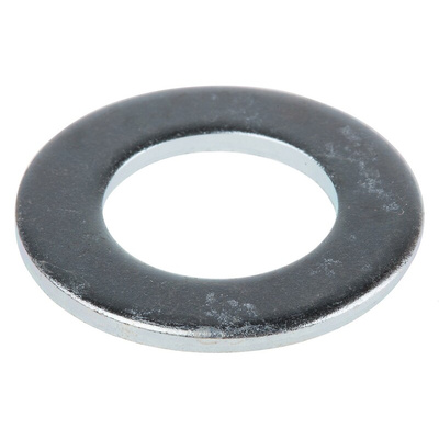 Bright Zinc Plated Steel Plain Washers, M16, BS 4320