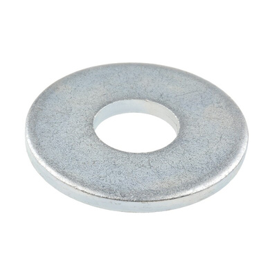 Bright Zinc Plated Steel Plain Washers, M20, BS 4320G