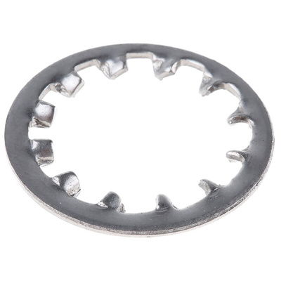 A2 304 Stainless Steel Internal Tooth Shakeproof Washer, M16, DIN 6797J