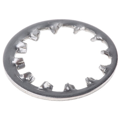 A2 304 Stainless Steel Internal Tooth Shakeproof Washer, M16, DIN 6797J