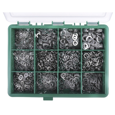 RS PRO 2700 piece Stainless Steel Internal Tooth, Plain, Spring Washers A2 304