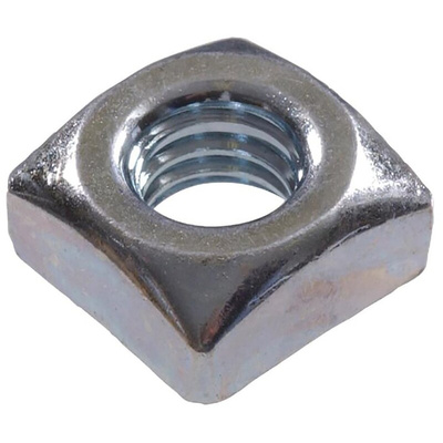 RS PRO 5/8-11in Steel Square Nuts Mild Steel, Zinc Finish