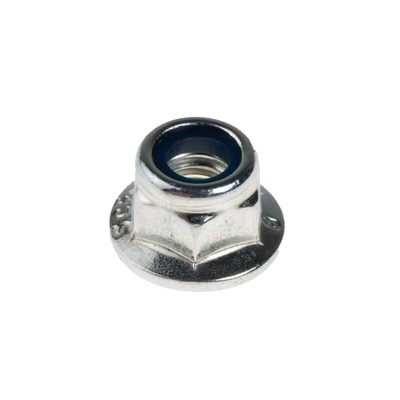 RS PRO, Bright Zinc Plated Steel Locking Nut, DIN 6926, M5