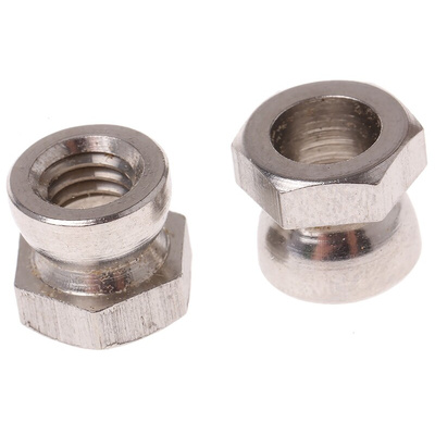 RS PRO 10Nm Plain Stainless Steel Shear Nut, M6