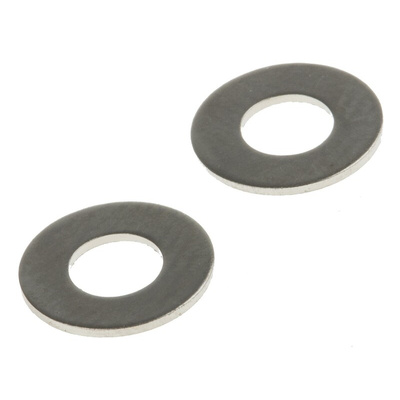 Nickel Plated Brass Plain Washers, M3.5, DIN 125A