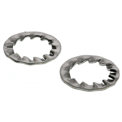 A4 316 Stainless Steel Internal Tooth Shakeproof Washer, M12, DIN 6798J