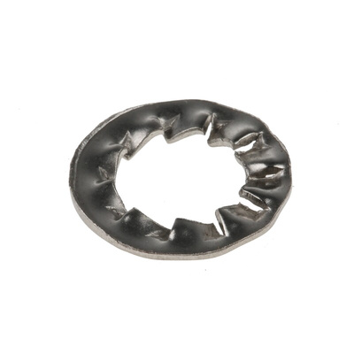 A4 316 Stainless Steel Internal Tooth Shakeproof Washer, M8, DIN 6798J