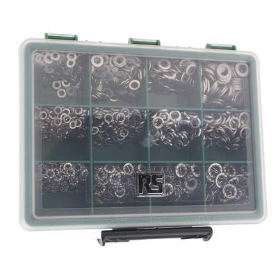 RS PRO 1500 piece Stainless Steel Internal Tooth, Plain, Spring Washers A4 316