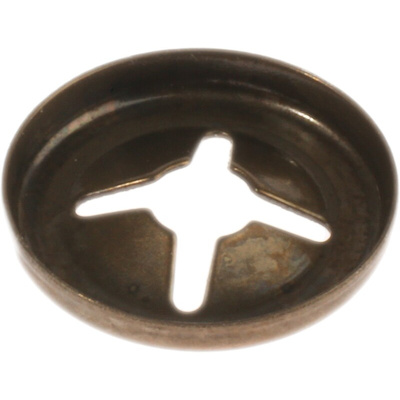 RS PRO Enamelled Steel Open Push-On Fastener for 2.5mm Shaft