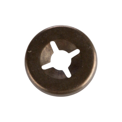 RS PRO Enamelled Steel Open Push-On Fastener for 3mm Shaft