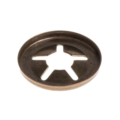 RS PRO Enamelled Steel Open Push-On Fastener for 4mm Shaft