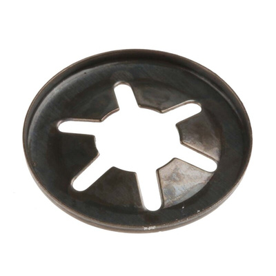 RS PRO Enamelled Steel Open Push-On Fastener for 6mm Shaft