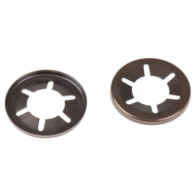 RS PRO Enamelled Steel Open Push-On Fastener for 12mm Shaft