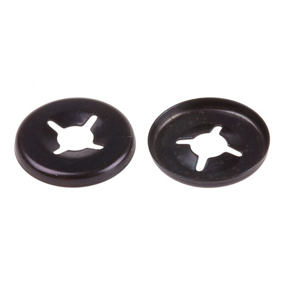 RS PRO Enamelled Steel Open Push-On Fastener for 3mm Shaft