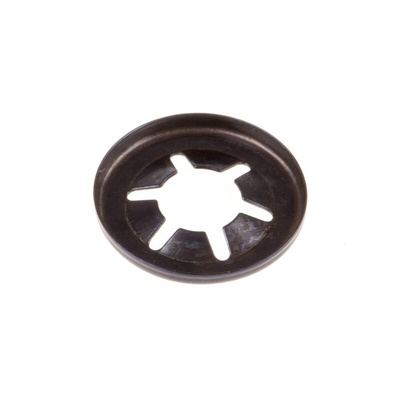 RS PRO Enamelled Steel Open Push-On Fastener for 4.8mm Shaft