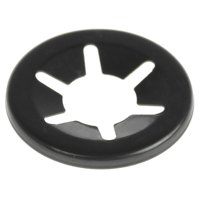 RS PRO Enamelled Steel Open Push-On Fastener for 6.35mm Shaft