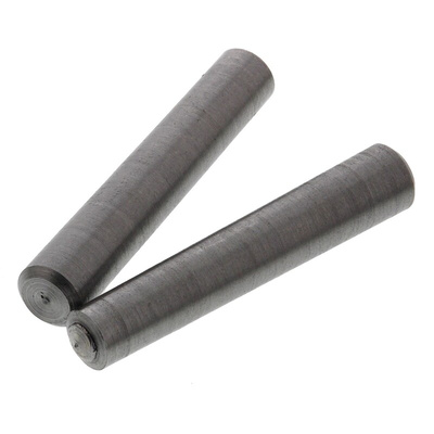 2mm Diameter Plain Steel Taper Dowel Pin 12mm Long