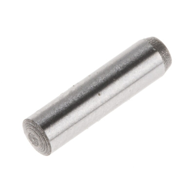 2.5mm Diameter Plain Steel Parallel Dowel Pin 10mm Long