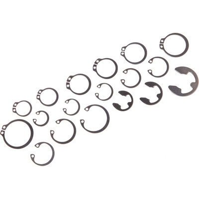 450 piece E Type, External, Internal Stainless Steel Circlip Kit for 13 → 20 mm, 14 → 25 mm Shaft