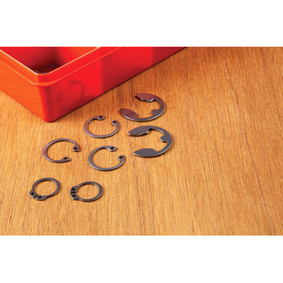 450 piece E Type, External, Internal Stainless Steel Circlip Kit for 13 → 20 mm, 14 → 25 mm Shaft