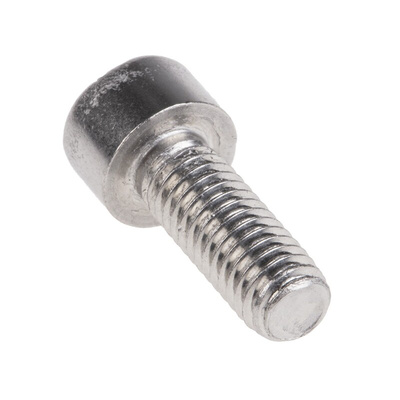 RS PRO M6 x 16mm Hex Socket Cap Screw Plain Stainless Steel