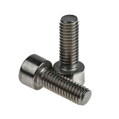 RS PRO M6 x 16mm Hex Socket Cap Screw Plain Stainless Steel