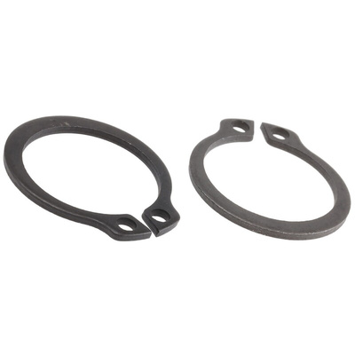 Steel External Circlip, 18mm Shaft Diameter, 17mm Groove Diameter