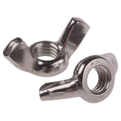 48mm Plain Stainless Steel Wingnut, M10, A2 304