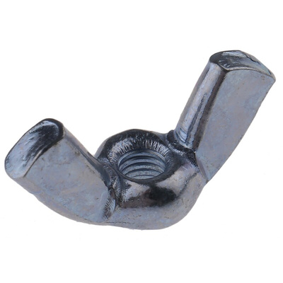 18mm Bright Zinc Plated Steel Wingnut, M3