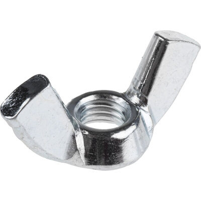 24mm Bright Zinc Plated Steel Wingnut, M5
