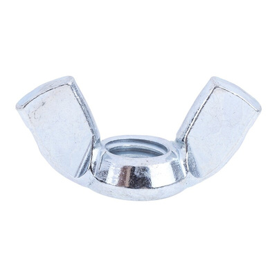 36mm Bright Zinc Plated Steel Wingnut, M8