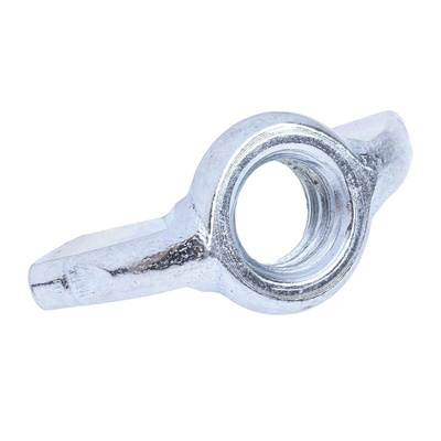 36mm Bright Zinc Plated Steel Wingnut, M8