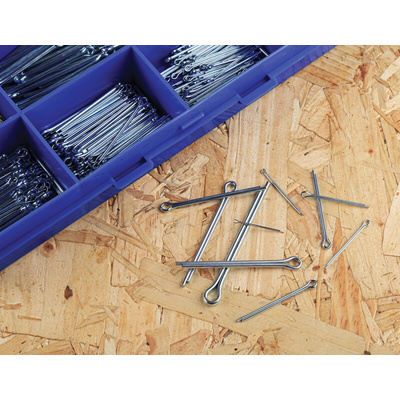 RS PRO Bright Zinc Plated Steel Split Pin