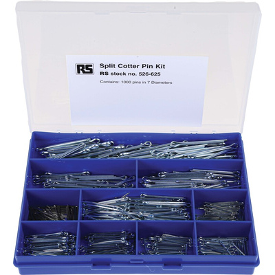 RS PRO Bright Zinc Plated Steel Split Pin
