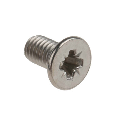 RS PRO Pozidriv Countersunk A2 304 Stainless Steel Machine Screws DIN 965, M3x6mm