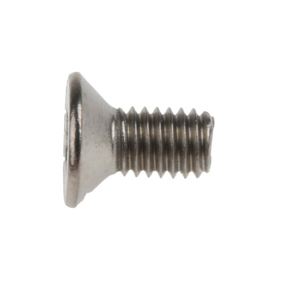 RS PRO Pozidriv Countersunk A2 304 Stainless Steel Machine Screws DIN 965, M3x6mm
