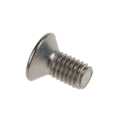 RS PRO Pozidriv Countersunk A2 304 Stainless Steel Machine Screws DIN 965, M3x6mm