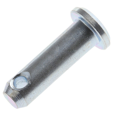 RS PRO 15.8mm Bright Zinc Plated Steel Clevis Pin, 4.76mm Diameter