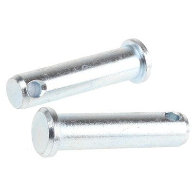 RS PRO 1 1/2in Bright Zinc Plated Steel Clevis Pin, 3/8in Diameter