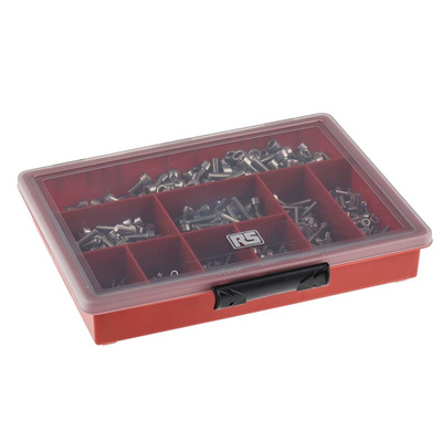 RS PRO Stainless Steel 545 Piece Hex Socket Drive Screw/Bolt Kit